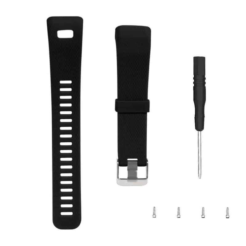 Killer Deals Silicone Strap for Garmin Approach X10,X40, Vivosmart HR+ Black