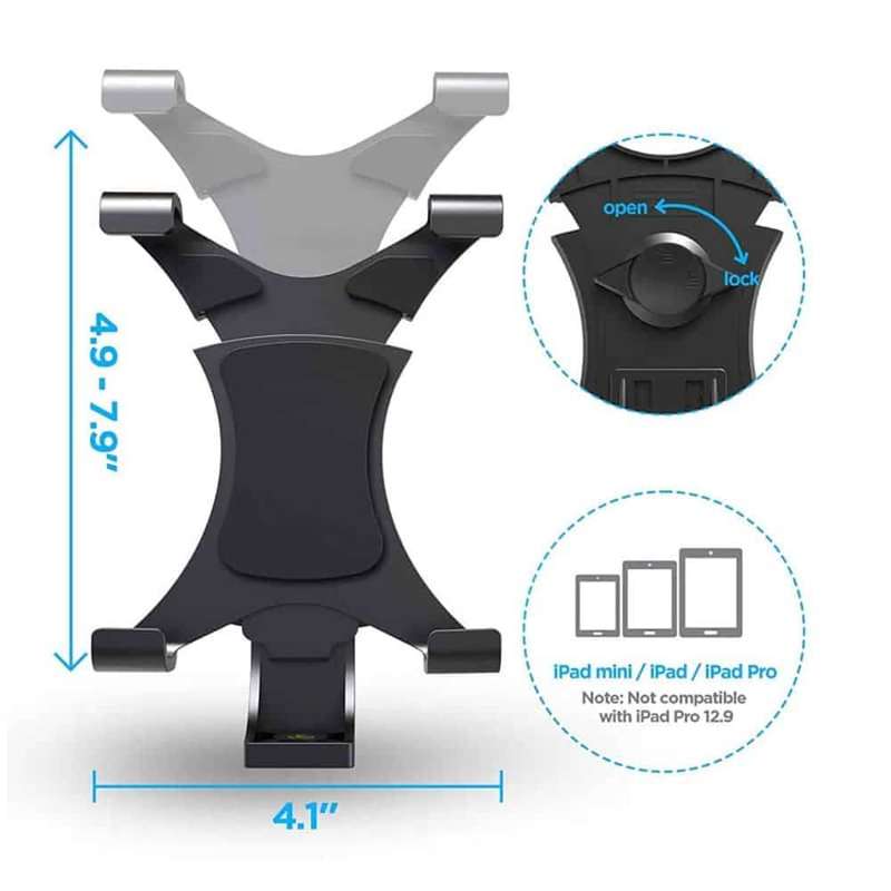 Action Mounts iPad/Samsung tablet video universal tripod mount + adapter