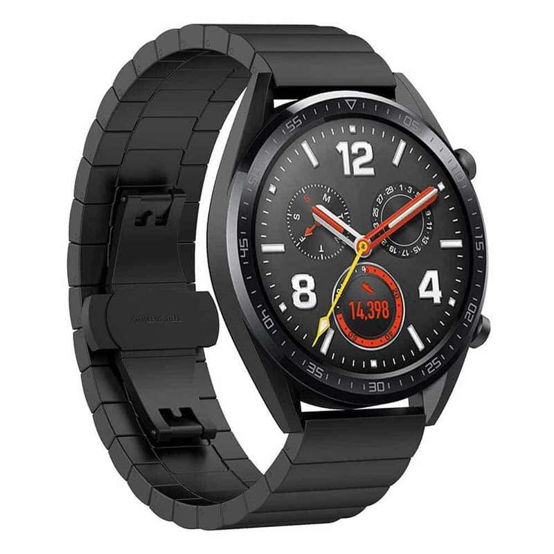 Killer Deals Stainless steel Strap for Huawei GT 22mm -Black + Link removal tool