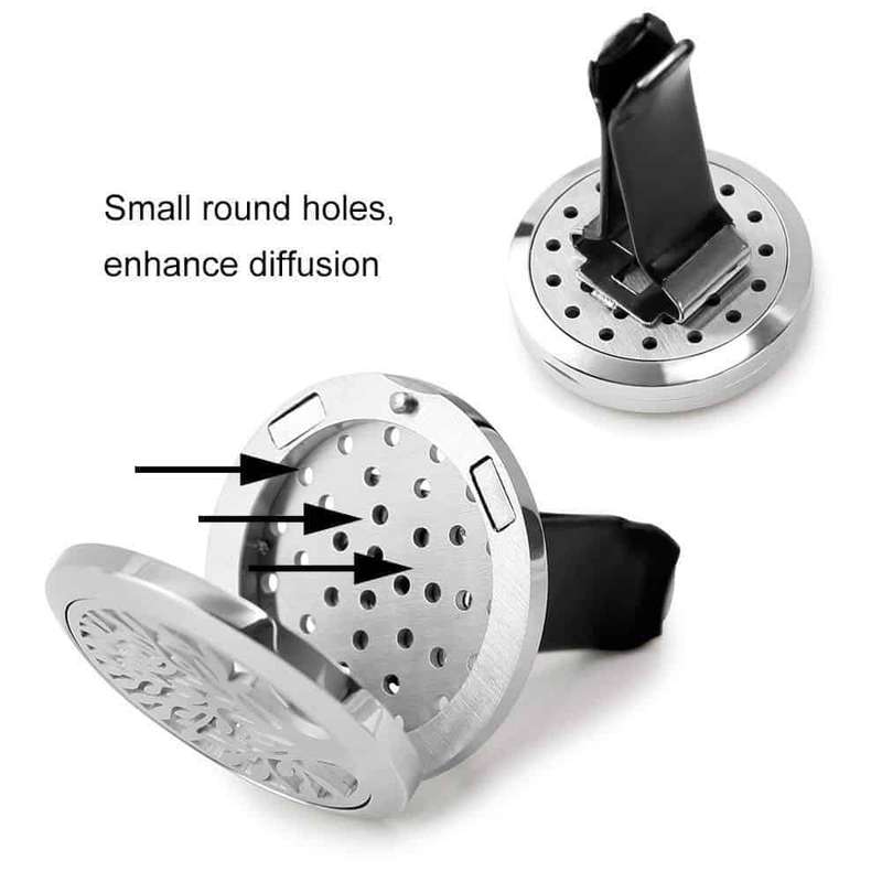 Killer Deals Stainless Steel Aromatherapy Refill Essential Oil Car Diffuser x2 Combo