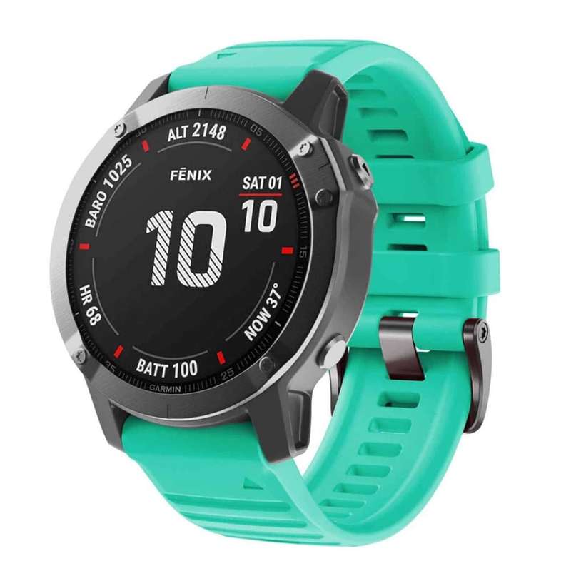 Killer Deals 22mm Silicone Strap for Garmin Fenix 5/ 6 / 7 / Approach S60- Lime Green