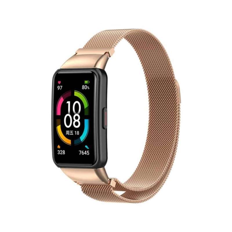 Killer Deals Milanese Band for Huawei Band 6 - Rose Gold