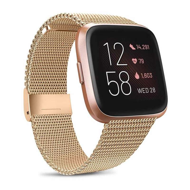 Killer Deals Fitbit Versa/Versa 2/Versa Lite/Versa SE Milanese strap - Gold (M/L)