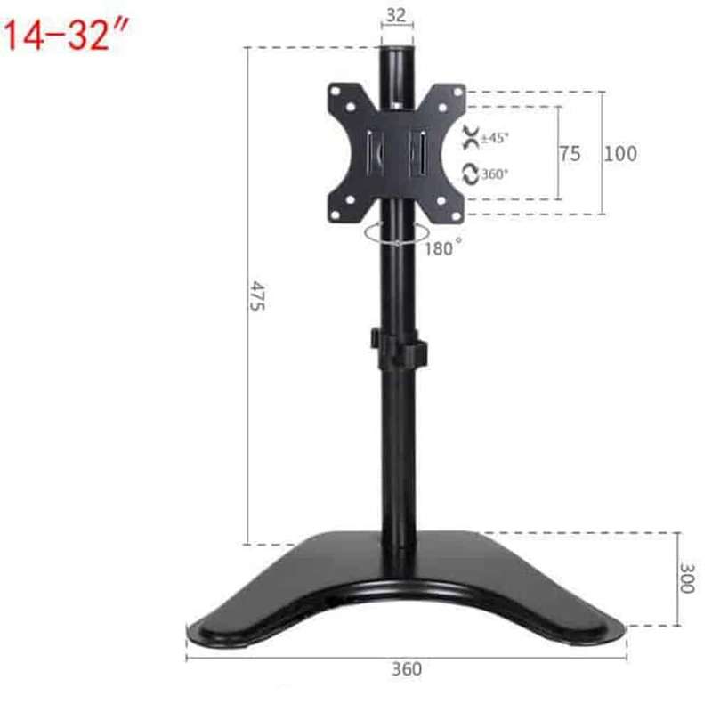 Killer Deals Adjustable Free-Standing Computer Monitor Table Desk Stand