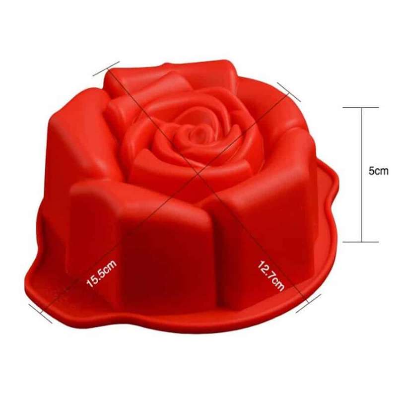 Killer Deals Non-Stick Flower Rose Cake Silicone Dessert Baking Mould