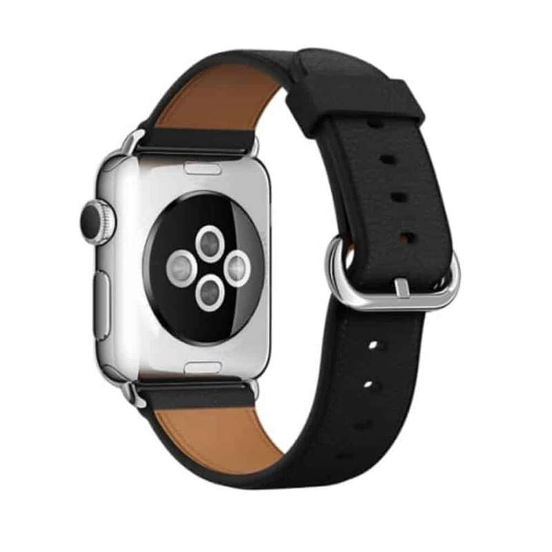 Killer Deals Adjustable Leather Strap for 38/40/41mm Apple Watch- Black