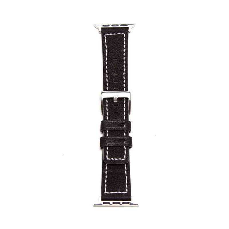Killer Deals Replacement Leather Strap for 42/44/45/49mm Apple Watch- Black