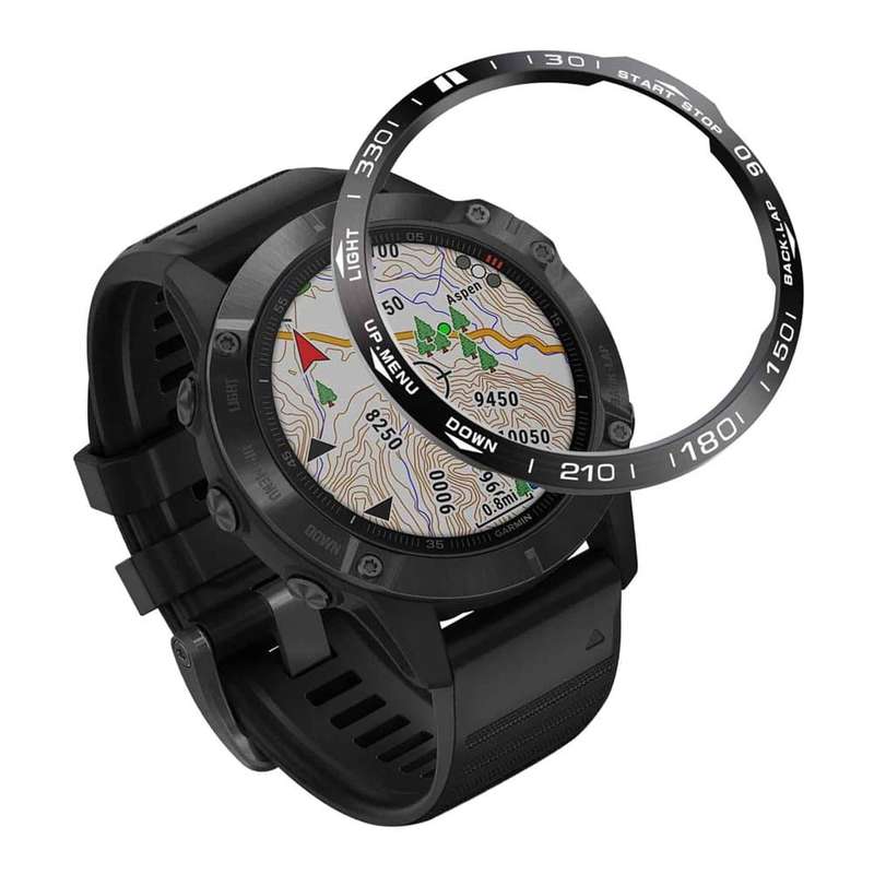 Killer Deals Garmin Fenix 6X/6X Pro stainless-steel watch bezel - Blue