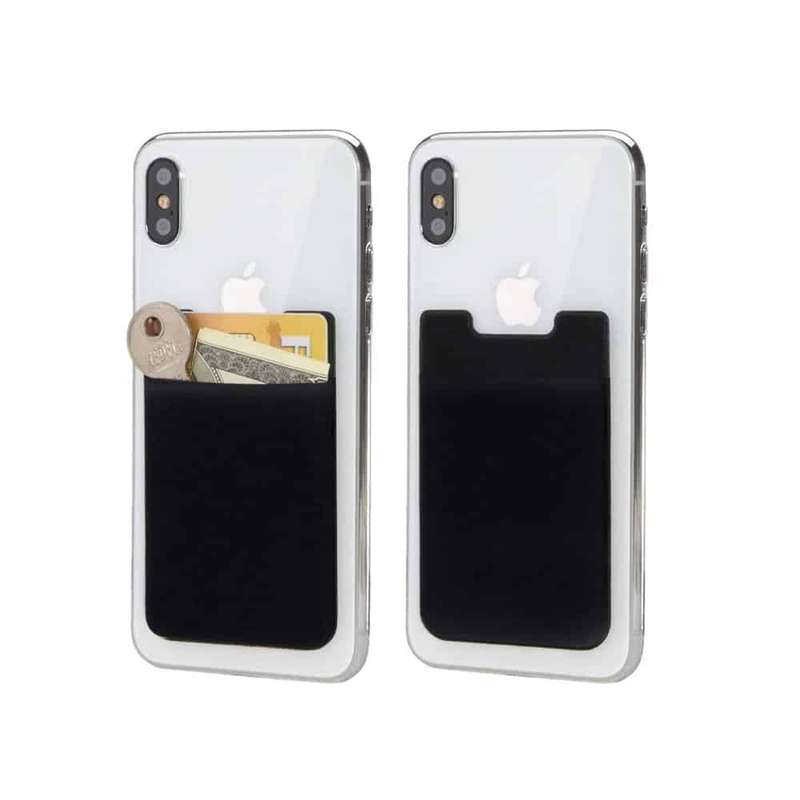 Killer Deals Adhesive RFID Blocking Lycra Wallet for iPhone/Smartphone- Black x10 - Combo