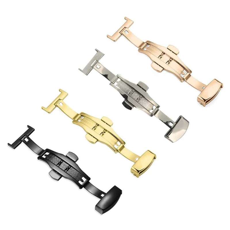 Killer Deals Universal Stainless-Steel Deployment Clasp For Watch Strap - 16mm(Silver)