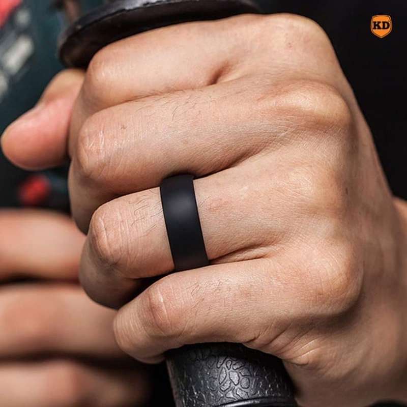 Killer Deals 8mm Men's Wedding Silicone Ring (USA 13 RSA Z+1)-x2 Combo
