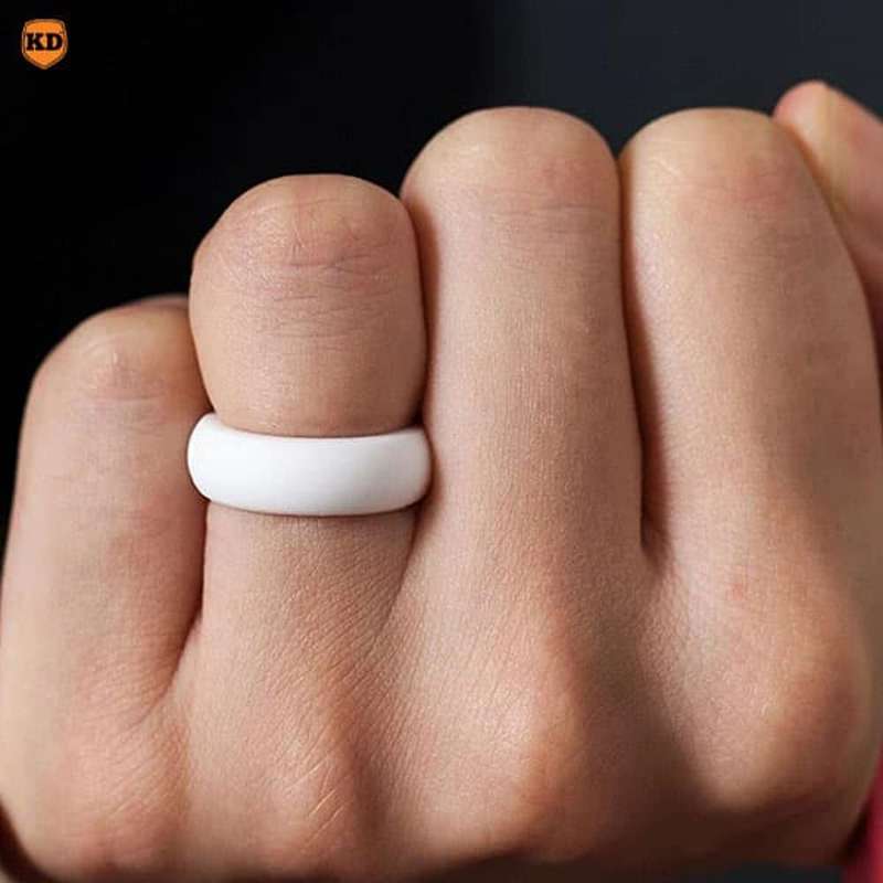Killer Deals 8mm Men's Wedding Silicone Ring (USA 13 RSA Z+1)-x2 Combo