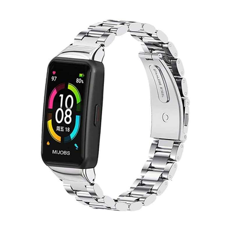 Killer Deals Stainless Steel Strap for Huawei band 6 - Black + Link removal tool