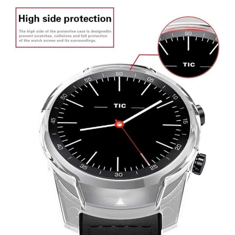 Killer Deals Anti-Shatter TPU Screen Protector for TicWatch Pro 3 - Clear
