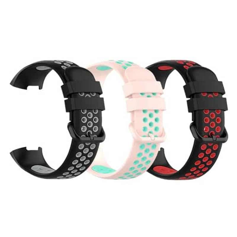 Killer Deals Silicone Band for Fitbit Charge 3/SE/4 - Pink+Frost Blue