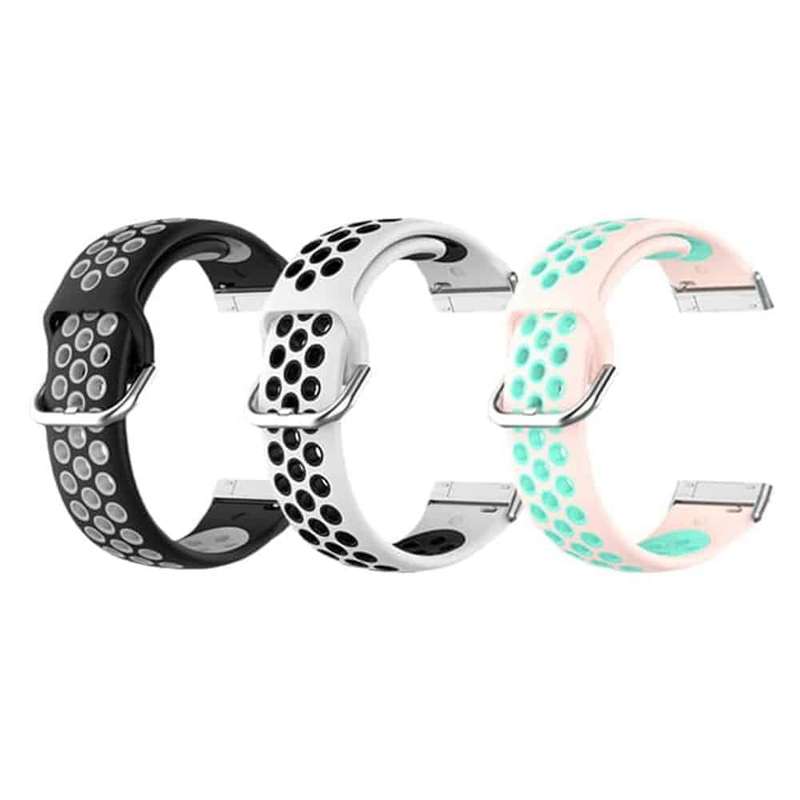 Killer Deals Silicone Band for Fitbit Versa3/Sense - Pink+Frost Blue