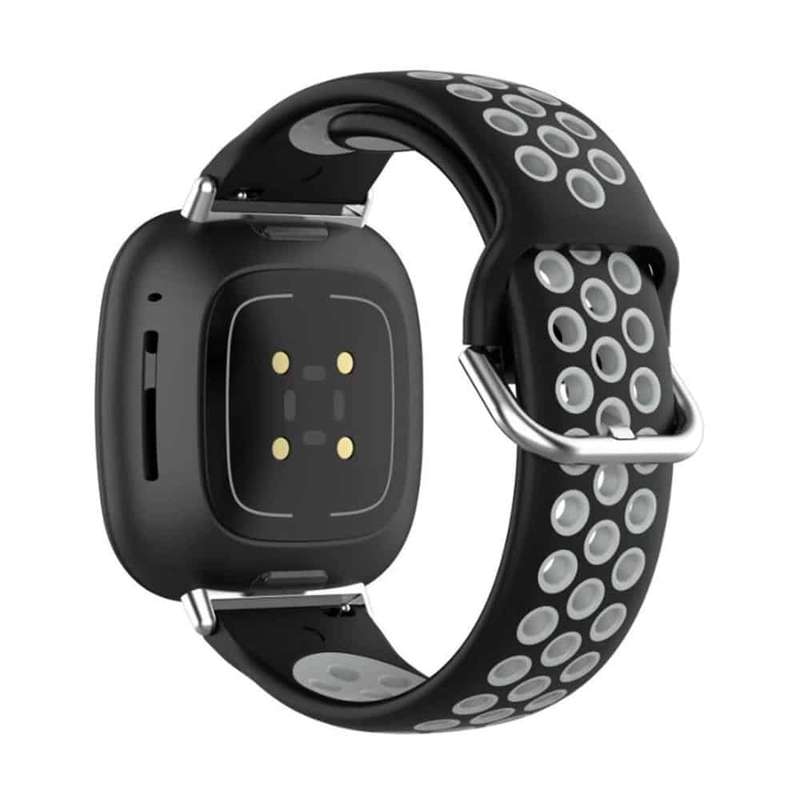 Killer Deals Silicone Band for Fitbit Versa3/Sense - Pink+Frost Blue