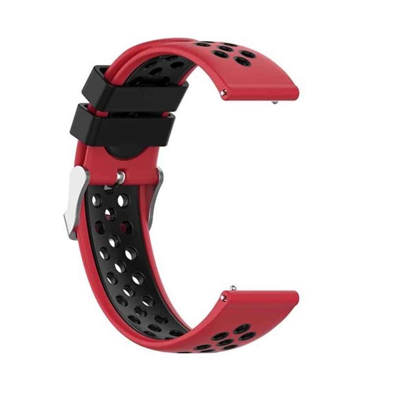 Killer Deals Silicone Strap for Garmin Vivoactive 4(22MM) - Red+Black
