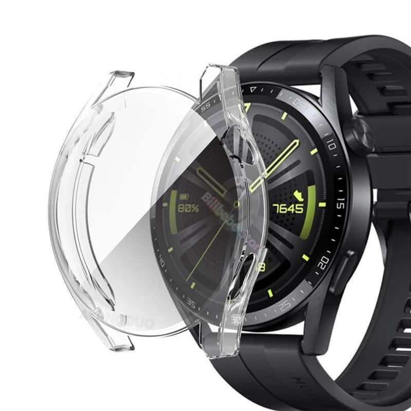 Killer Deals Anti-Shatter TPU Bumper Case for Huawei GT 3: 46MM - Clear