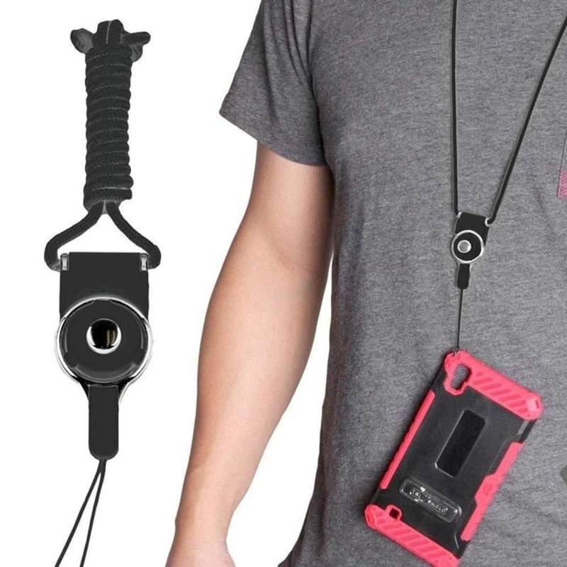 Killer Deals Rotating Nylon Lanyard for Cell Phone/ Keys/ ID Card/ USBs x5 - Combo