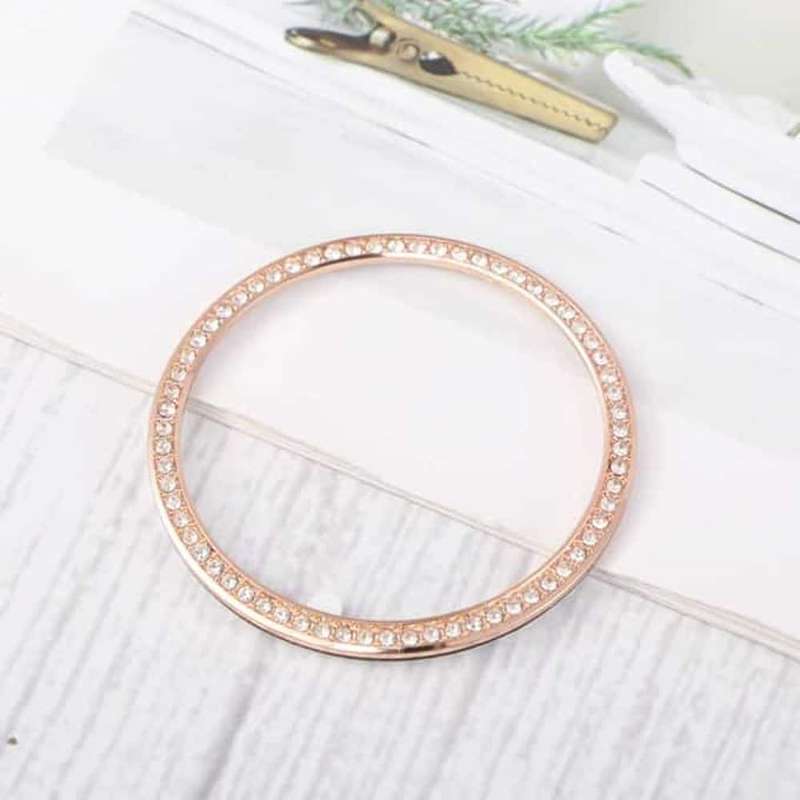 Killer Deals Crystal Rhinestone Bezel for 40mm Samsung Galaxy Watch 4- Rose Gold