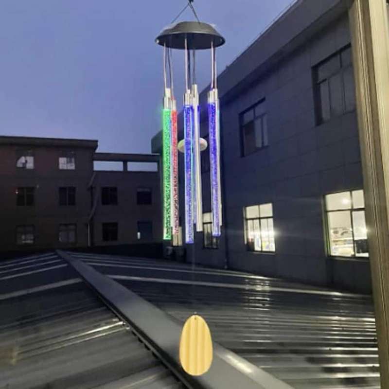 Garden Verandah Outdoor Solar Powered LED Wind Chime Light