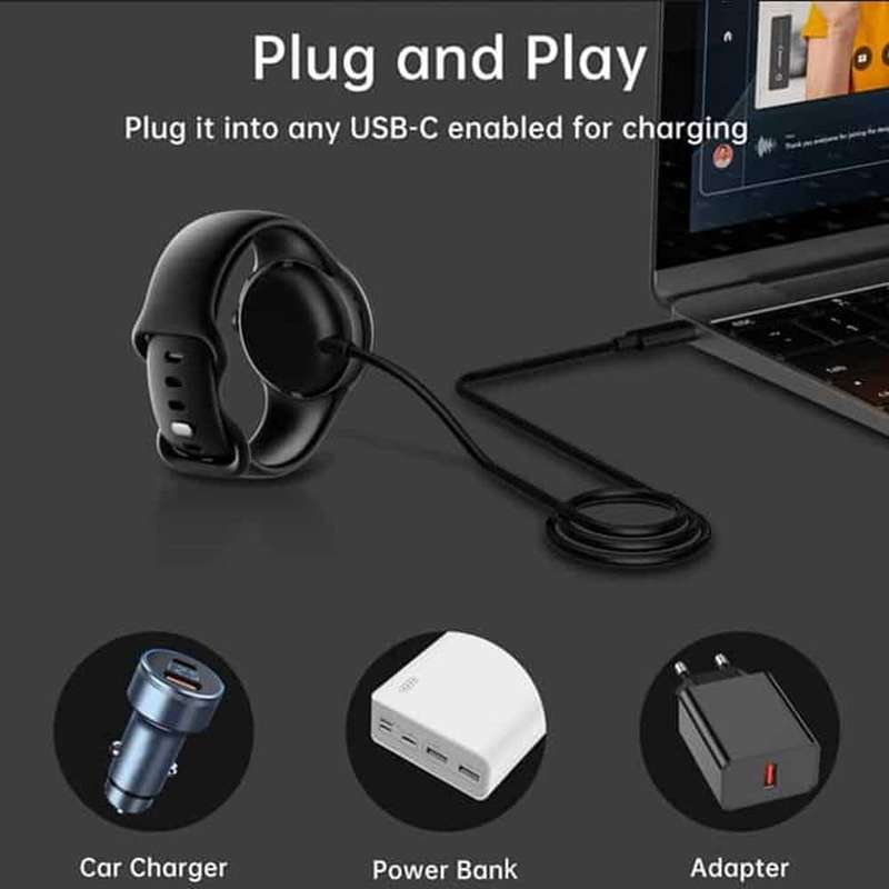 Killer Deals Type-C Magnetic Charging Cable for Google Pixel Watch- 1m