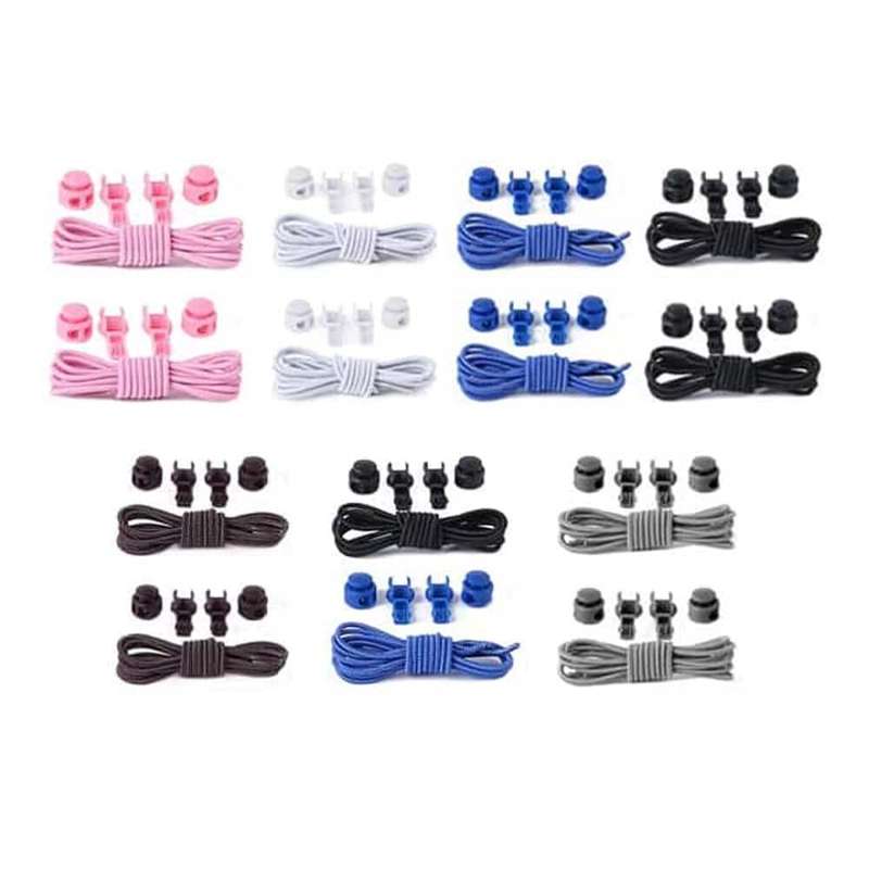 Killer Deals elastic lazy no-tie silicone speed laces - White x2 Combo