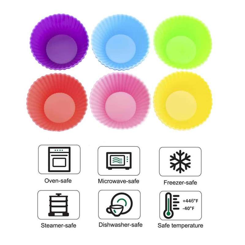 Killer Deals Large + Mini Muffin Silicone Baking Moulds Combo - x24 Piece
