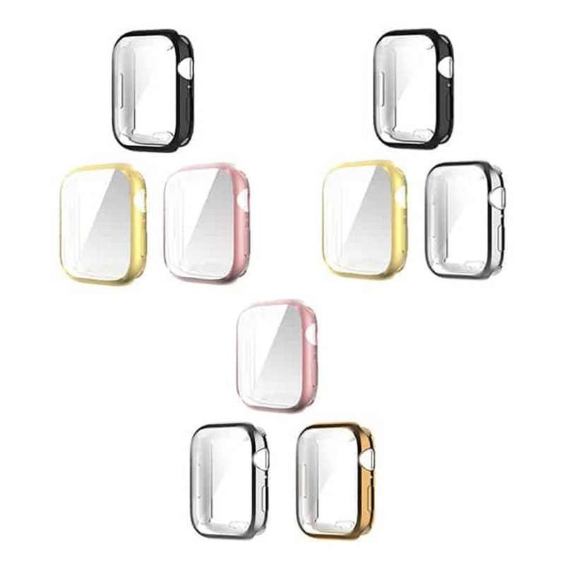 Killer Deals 41mm Frame Case for Apple Watch 7- Black + Gold + Silver Combo