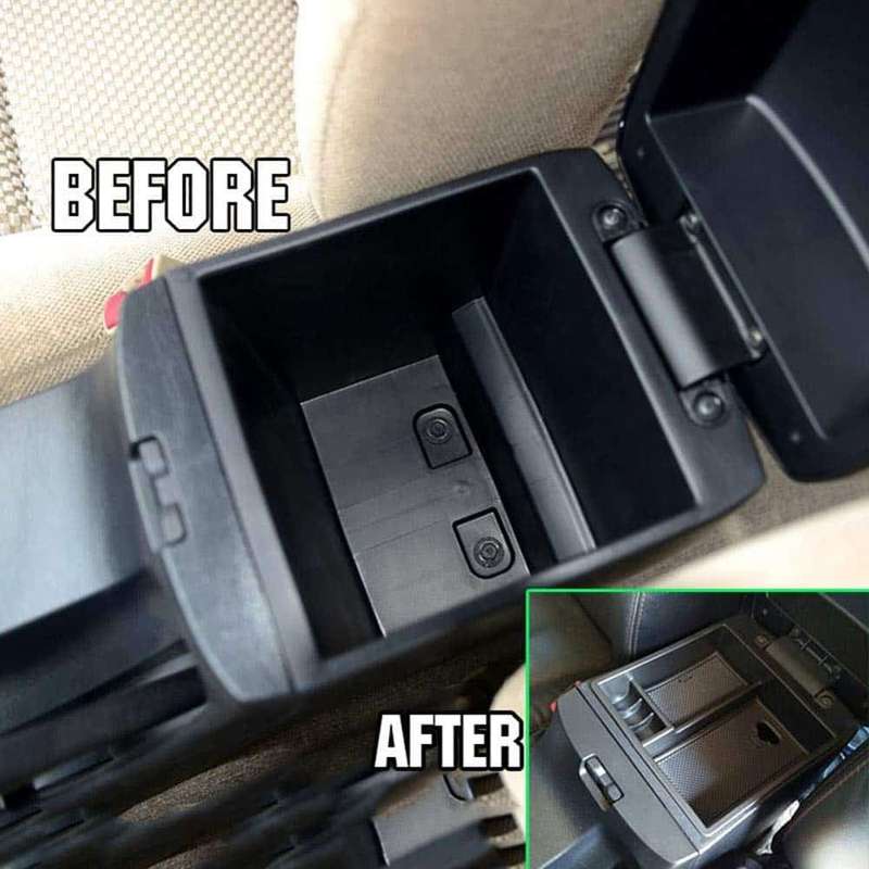 Car Central Console Storage Bin Organiser for Toyota-2016-2019