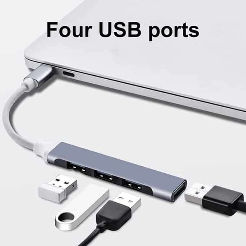 Killer Deals 3-Port Type-C to USB 3.0 Hub- Data Transfer- Laptops, PCs & Phones