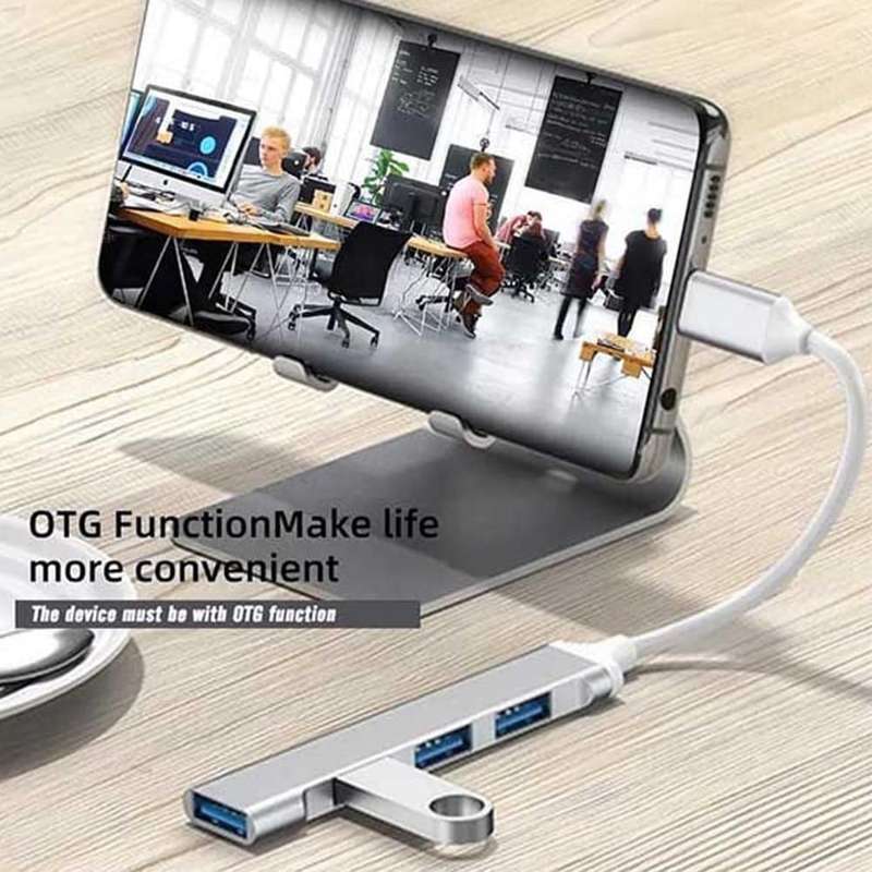 Killer Deals 3-Port Type-C to USB 3.0 Hub- Data Transfer- Laptops, PCs & Phones