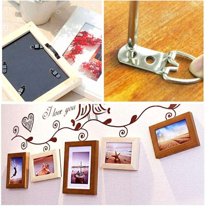 Heavy Duty Assorted Picture Hangers Frame Kit with Screws