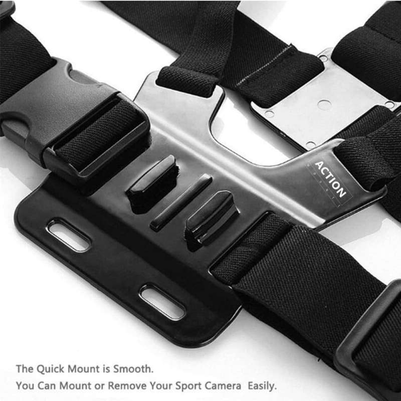 Action Mounts Hands-Free Adjustable Chest Harness for GoPro Hero 5/ Hero 4