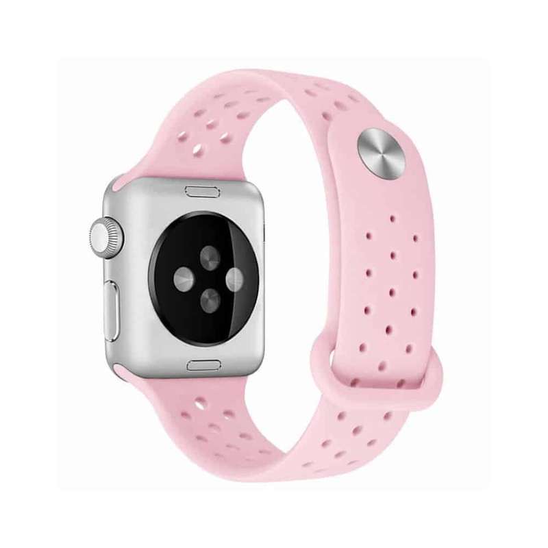 Killer Deals Silicone Strap for 42/44/45/49mm Apple Watch (M/L)- Light Pink