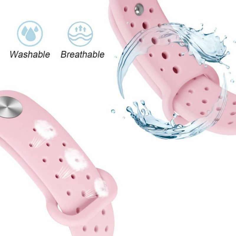 Killer Deals Silicone Strap for 42/44/45/49mm Apple Watch (M/L)- Light Pink