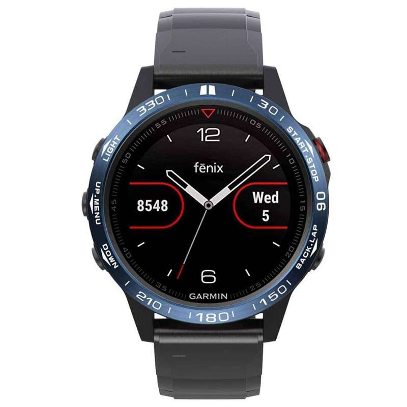 Killer Deals Stainless Steel Watch Bezel for Garmin Fenix 5S- Blue