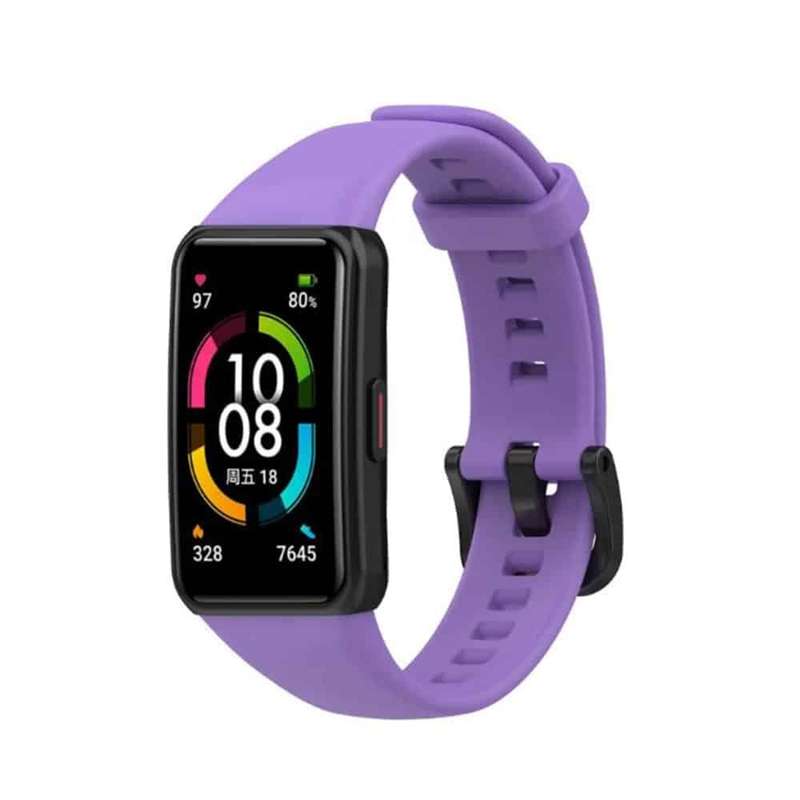Killer Deals Huawei Band 6/Honor Band 6 replacement silicone strap - Purple (S-M)