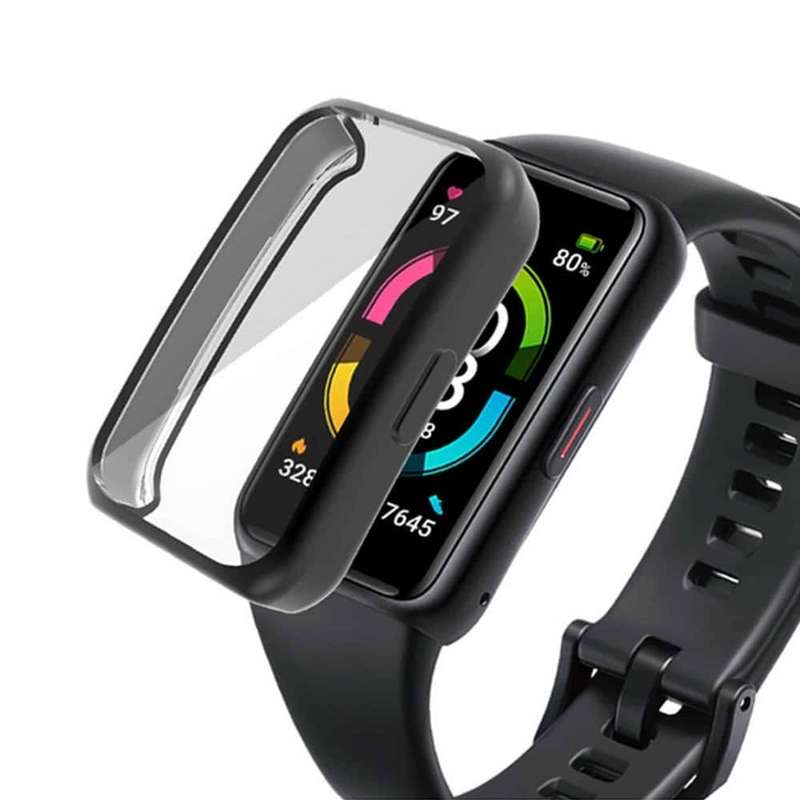 Killer Deals Shockproof Replacement Protective TPU Case for Huawei Band 6 - Black