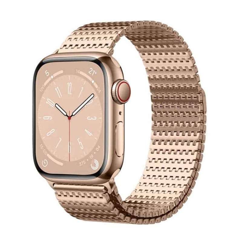 Killer Deals Needle chain magnetic absorption steel band for Apple 42/44/45/49mm watch - Silver