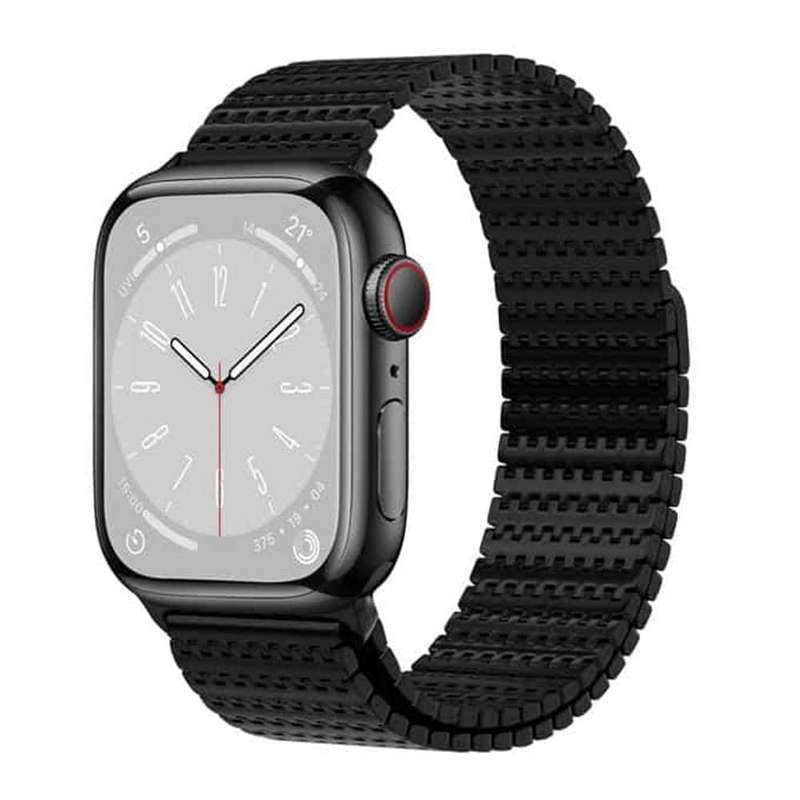 Killer Deals Needle chain magnetic absorption steel band for Apple 42/44/45/49mm watch - Silver