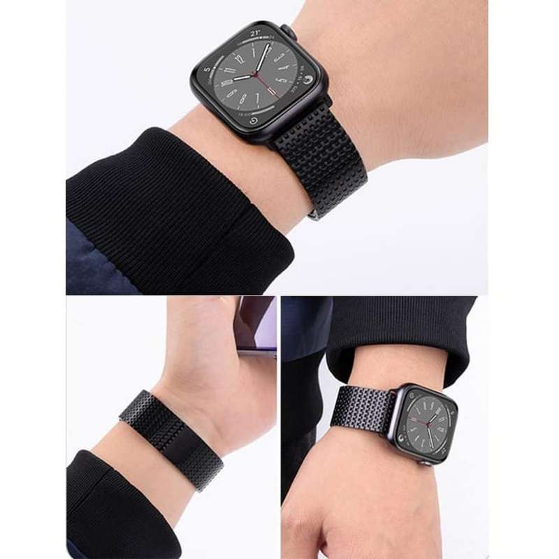 Killer Deals Needle chain magnetic absorption steel band for Apple 42/44/45/49mm watch - Silver