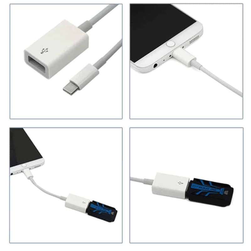 Fast Male USB-C to Female USB A 3.0 OTG Cable Adapter