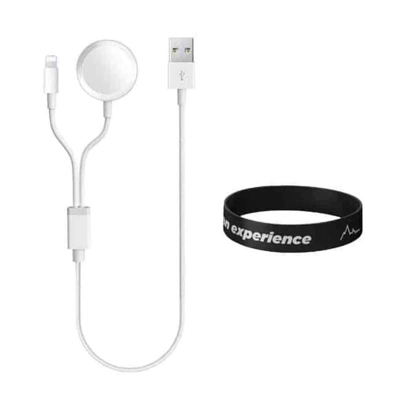 Killer Deals Dual Charger for Apple Watch/iPhone/iPad + Free Wristband Combo