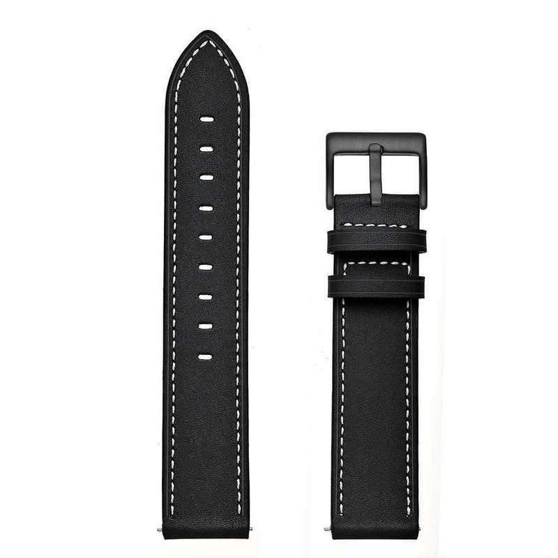 Killer Deals Leather Strap for Samsung Gear S4 Gear,16.5cm,-Black