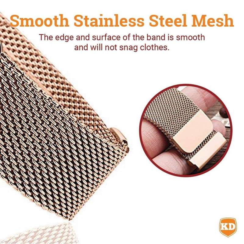 Killer Deals Milanese Strap for Samsung Gear S2 SM-R720- Rose Gold- M/L