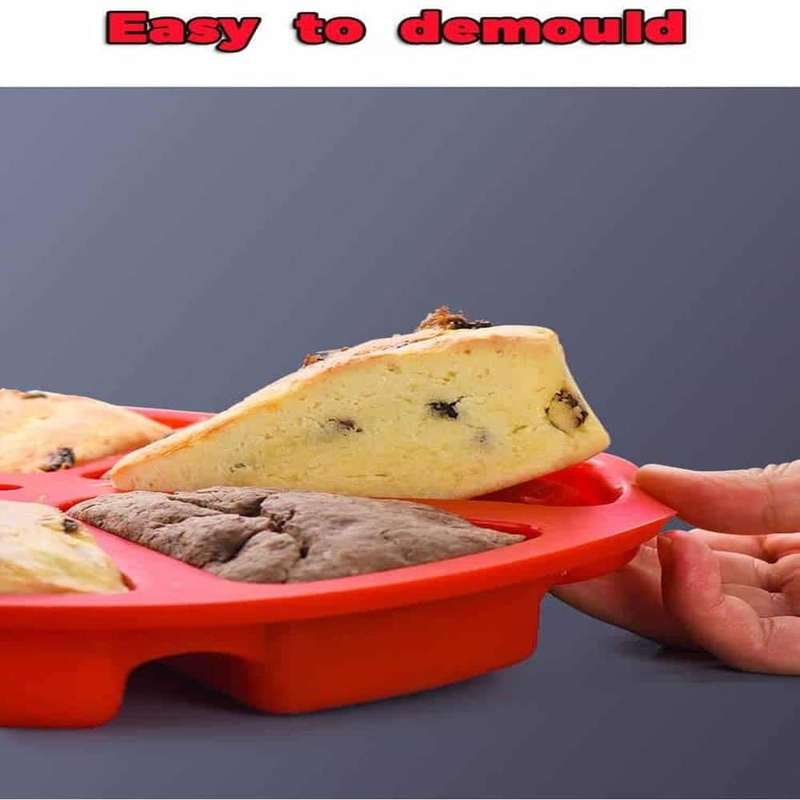Killer Deals Triangle Dishwasher Safe Non-Stick Silicone Baking Cake Mould
