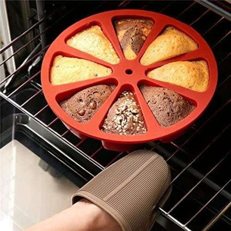 Killer Deals Triangle Dishwasher Safe Non-Stick Silicone Baking Cake Mould