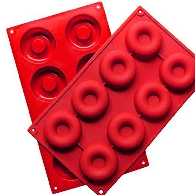 Dishwasher Safe Non-Stick 8 Mini Donut Silicone Baking Mould